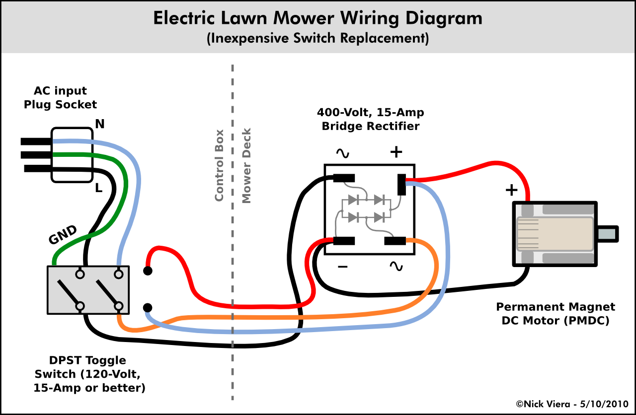 Nick Viera: Electric Lawn Mower Switch Repair