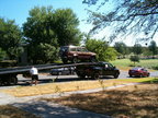 JeepEV loaded on the truck