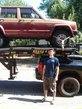 JeepEV loaded on the truck