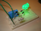 Testing the power supply on breadboard.