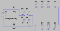 Simple AC-DC power supply schematic