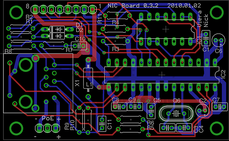 Ethernet Interface PCB layout, version 0.3.2